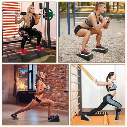 3pcs Yoga Wedge Stretch Slant Boards Adjustable