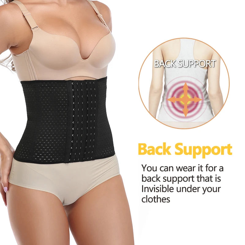 Slimming Waist Trainer Belt ,Firm Hook Corset