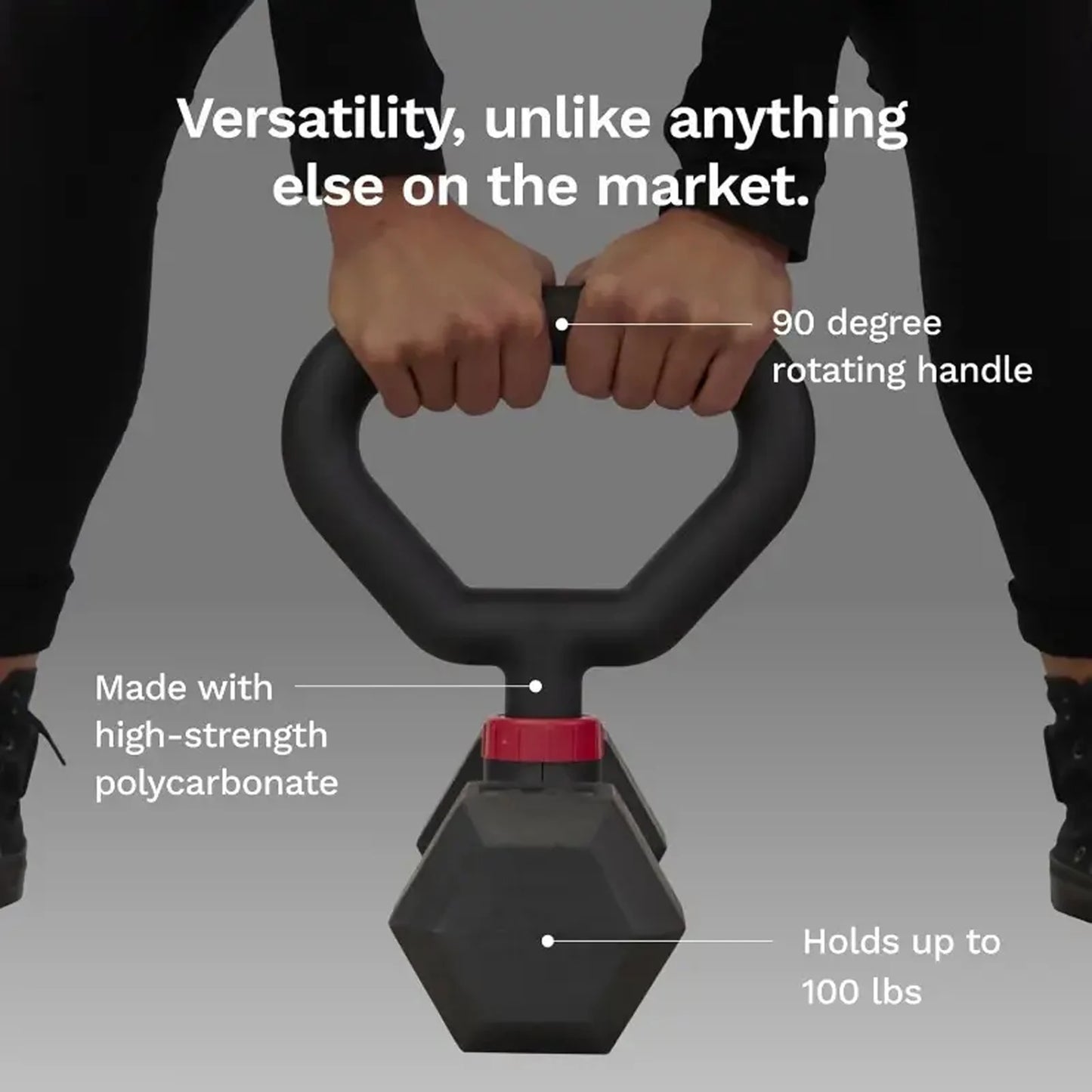 Convert Dumbbells to Barbell Set and Kettlebell for Home Fitness
