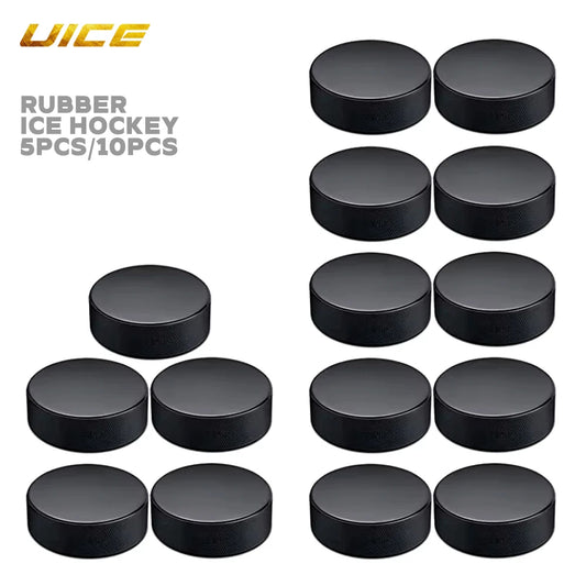5/10Pcs Black Ice Hockey Pucks for Practicing