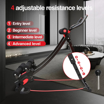 Adjustable Height Waist Trainer Foldable Home Gym Equipment