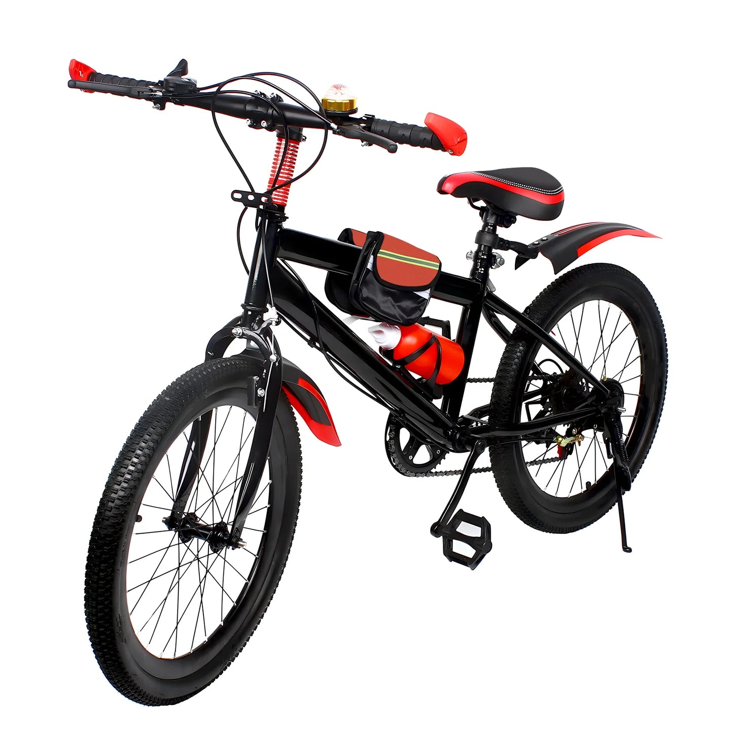 Kids Mountain Bike 7 Speeds Adjustable Height ,Double Disc Brake