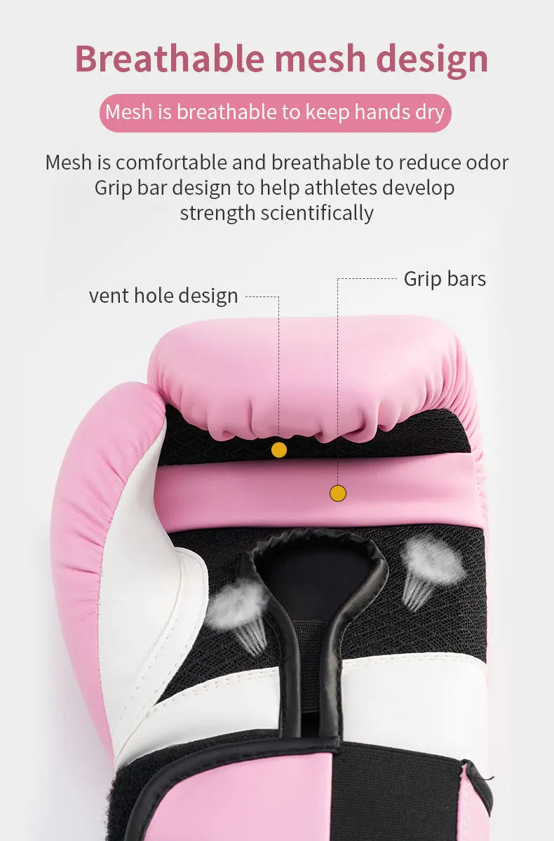 8 10 12oz Women's Training Competition Boxing Gloves