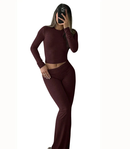 Women's Two-Piece Set Long-Sleeve Activewear