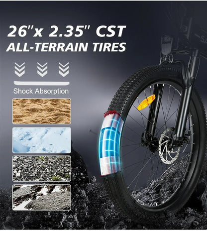 Mountain Off-Road Electric bicycle 750W Motor 26-inch tire