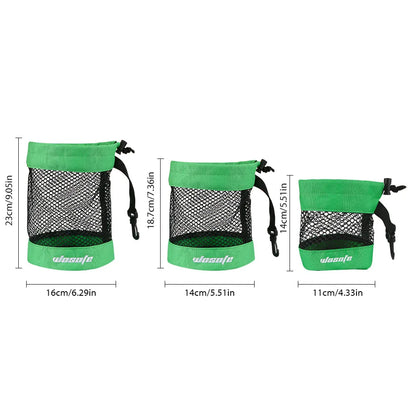 S/M/L Golf Nylon Net Bag Golf Balls Storage Pouch Bag with Durable Sports Mesh Net Bag Suitable for Outdoor Sports Gyms Travel