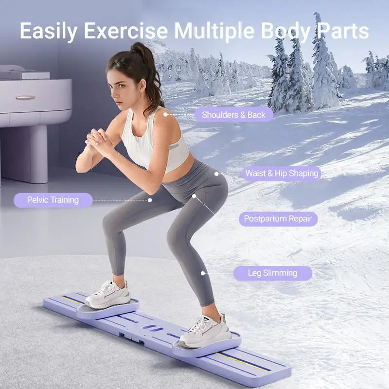 "Foldable 3-in-1 Ski Trainer:  Hip Strengthener for Women