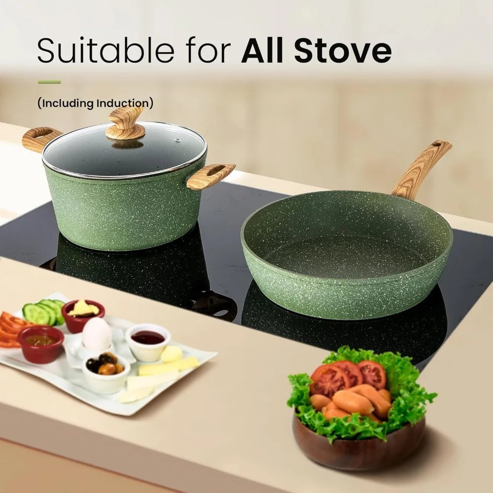 30 Piece Cookware Set Nonstick Pots and Pans