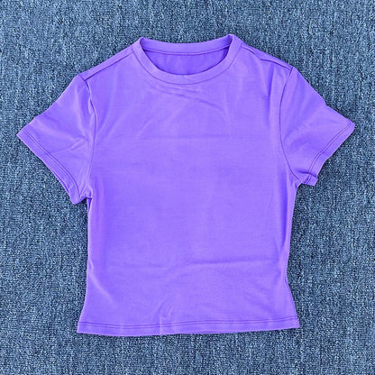 Women's Short Sleeved Yoga T-shirt for Fitness