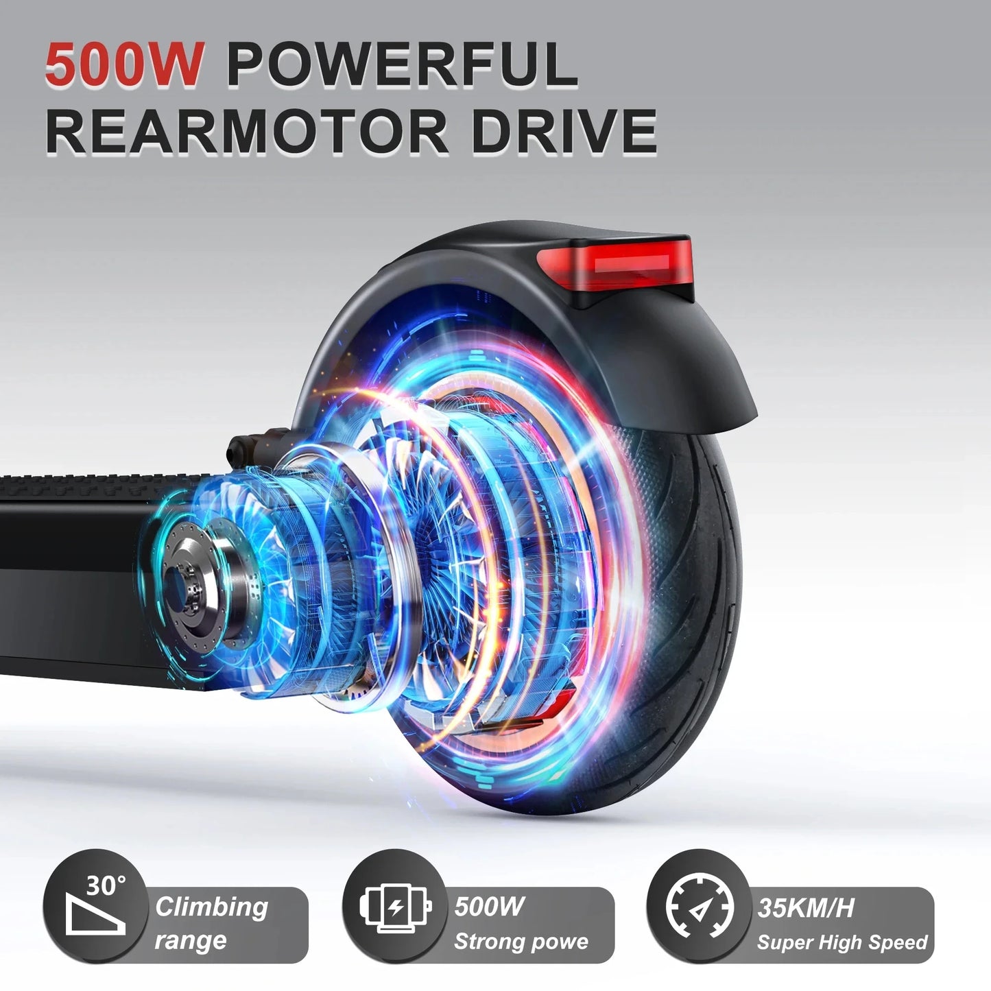 Smart Shock-absorbing Anti-skid Foldable Portable Electric Scooter