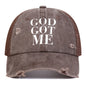 Unisex Letter Printing Outdoor Adjustable Sunscreen Hat ﻿