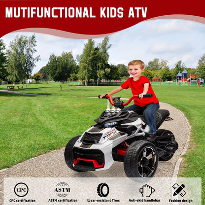 Kids ATV, 3 Wheeler Motor Tricycle Rechargeable Battery-Powered
