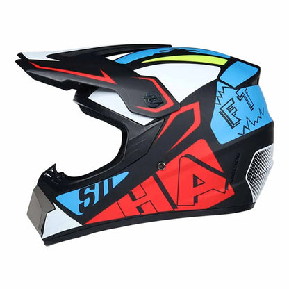 Motocross Helmets Purple Track Full face wear resistant