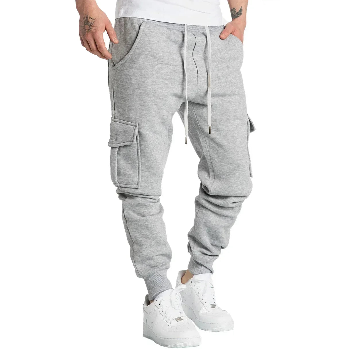 Mens Sweatpants Straight Fit Joggers for Sports and Streetwear