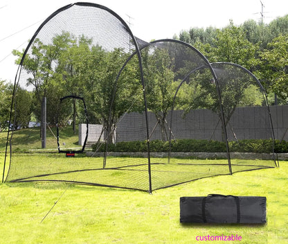 Batting Cage Baseball Softball - 22FT Heavy Duty Steel Frame