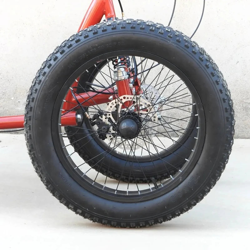20inch cargo bike fat tire 4 wheel bicycle