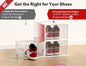 Shoe Storage Boxes Organizers Clear Plastic Stackable 12 Pack,Sneaker