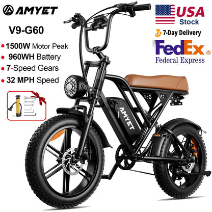Adults Electric Bike 1000W Motor 48V 20AH 20“ Tire