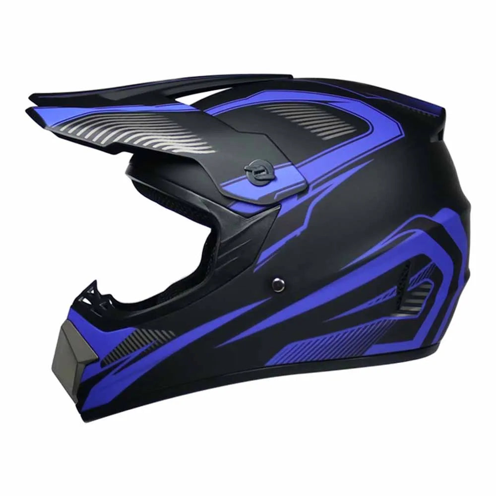 Motocross Helmets Purple Track Full face wear resistant