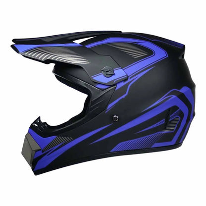 Motocross Helmets Purple Track Full face wear resistant