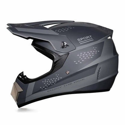 Motocross Helmets Purple Track Full face wear resistant