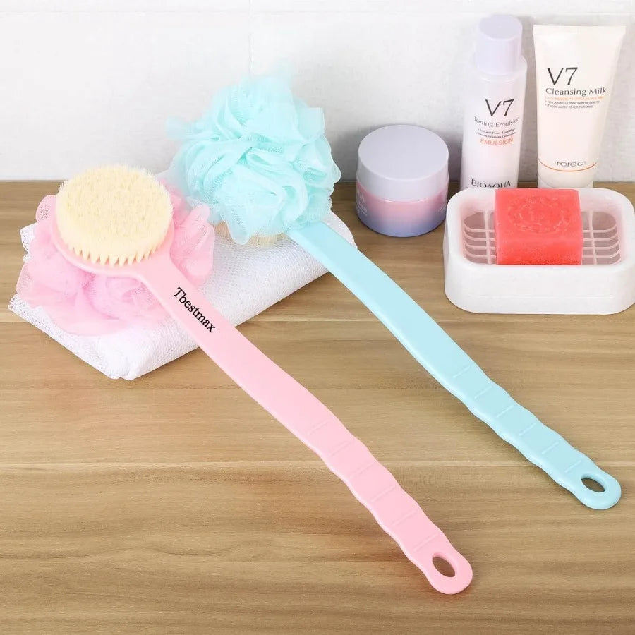Loofah Back Scrubber Long Handle Shower Body Brush