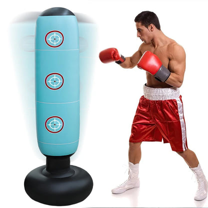 Punching Bag with Stand ,Inflatable Freestanding Heavy Boxing Bag
