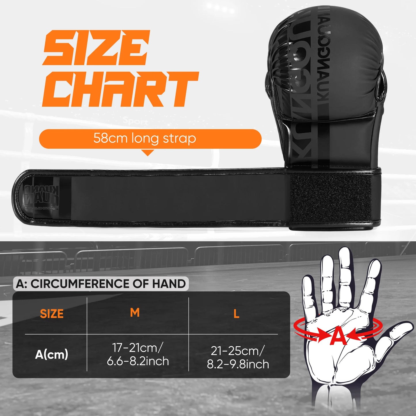 MMA Gloves Open Palm Sparring & Grappling Mitts