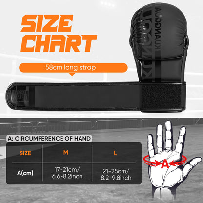 MMA Gloves Open Palm Sparring & Grappling Mitts