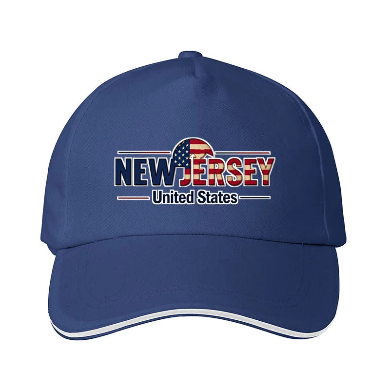 New Jersey American Flag  Sun protection cap