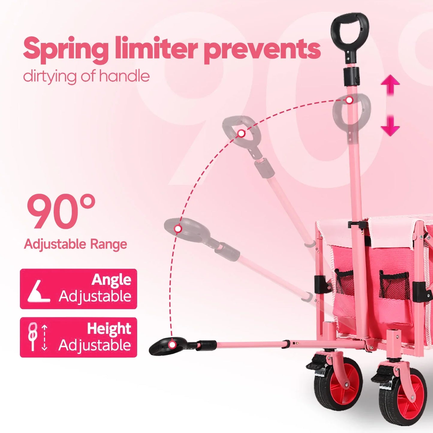 Collapsible Wagon Carts 330LBS Weight Capacity