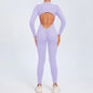 Seamless Yoga Zipper Jumpsuits Sports Fitness Beauty