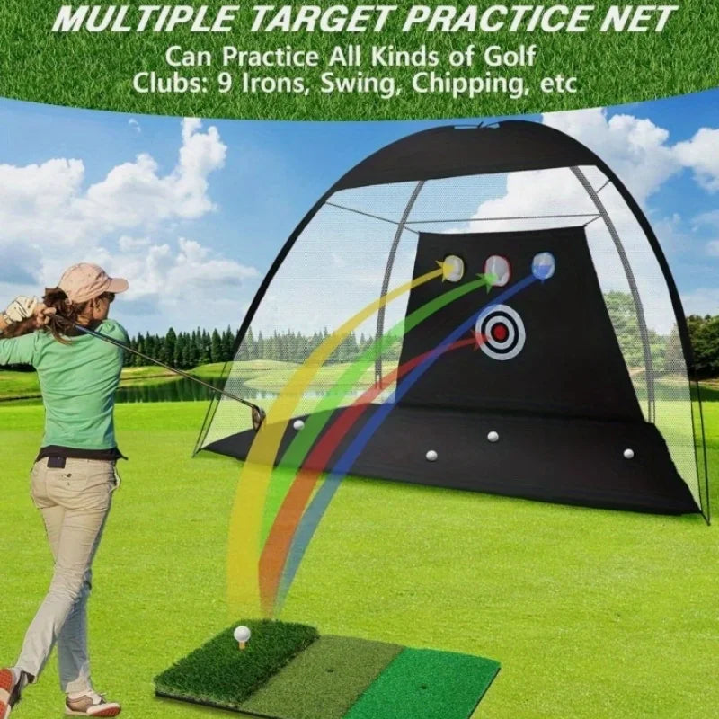 Deluxe Golf Practice Net, 10x7 ft Deluxe