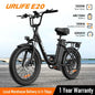 20MPH, 20''X3" Fat Tire, 7-Speed E-Bike with Dual Disc Brake