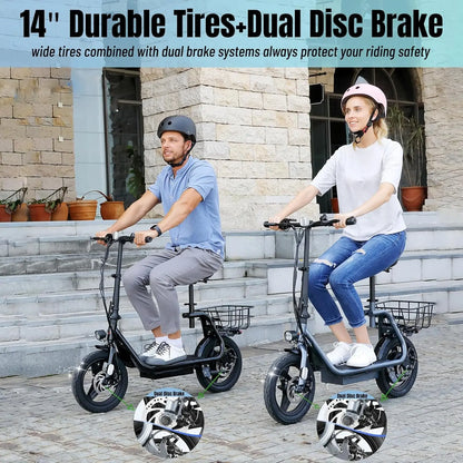 Electric Scooter , 20MPH Top Speed, 15Miles Range, with Seat