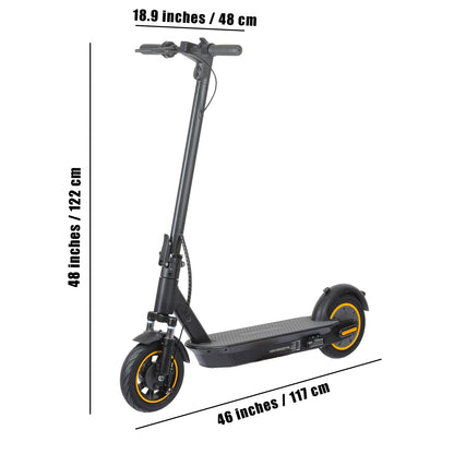 500W Foldable Electric Scooter  10'' Inflatable Tires