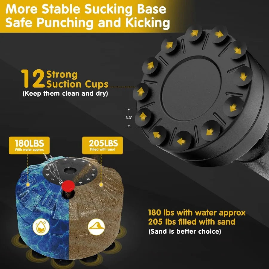 Freestanding Punching Bag with Boxing Gloves for MMA