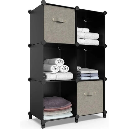 6 Cube Storage Organizer Closet Cabinet Shelf