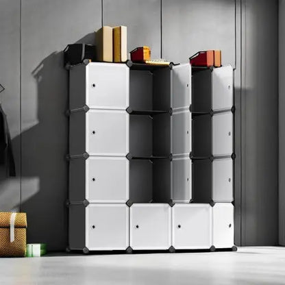 Cube Storage Organizer, Set of 12 Plastic Cubes