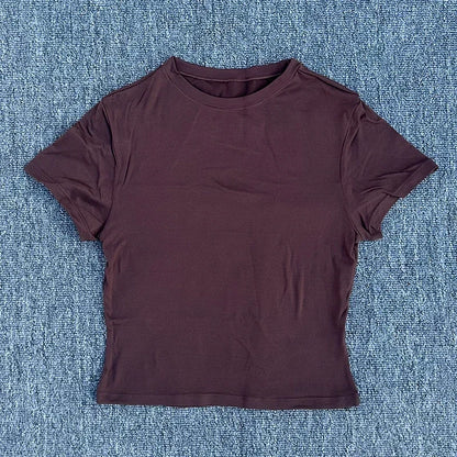 Women's Short Sleeved Yoga T-shirt for Fitness