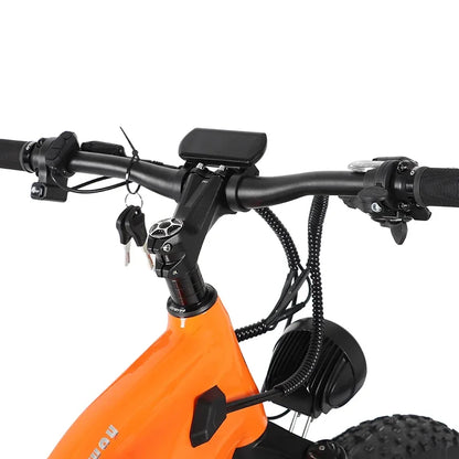 26 inch fat tires ,e-bike, 9-speed mountain off-road