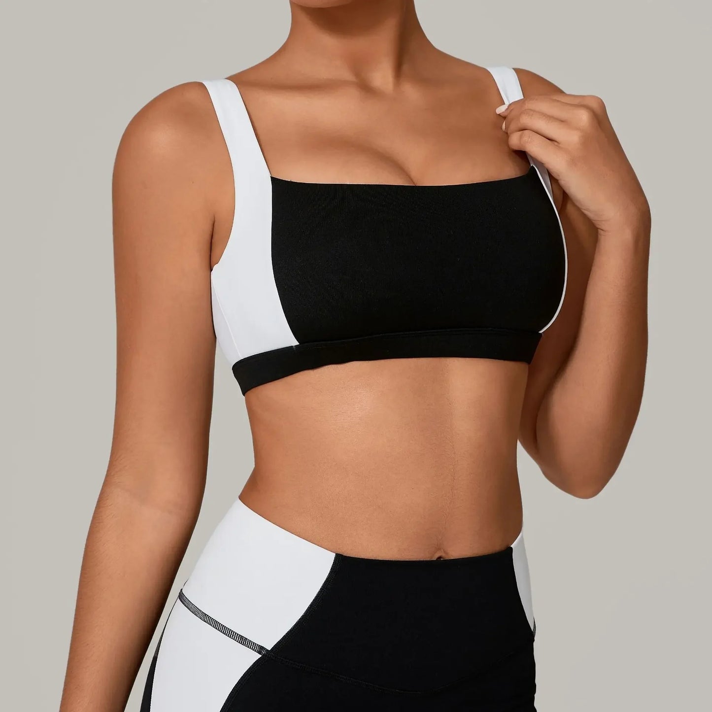 Yoga Bra - Color Block Backless Sports Top Quick-Dry
