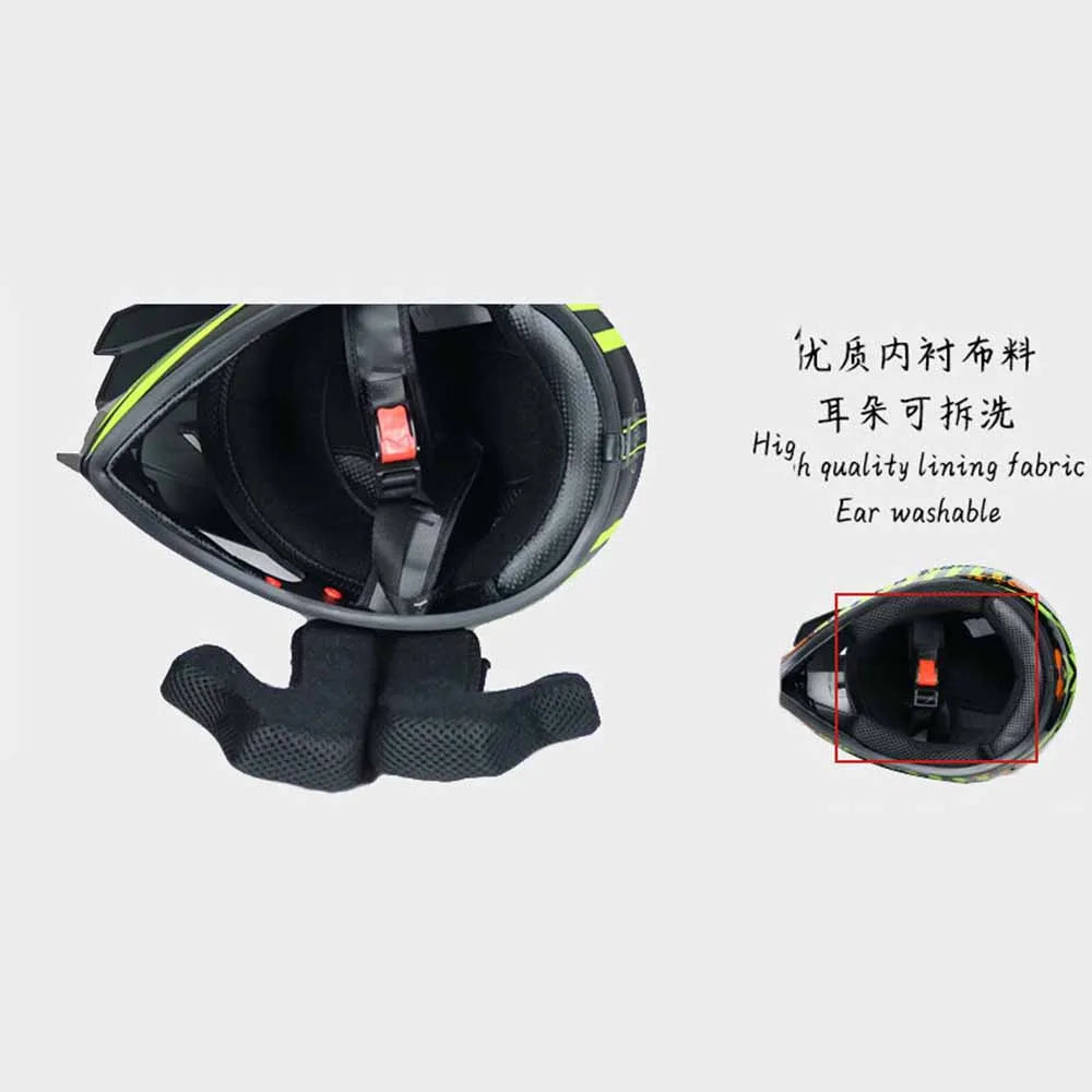 Motocross Helmets Purple Track Full face wear resistant