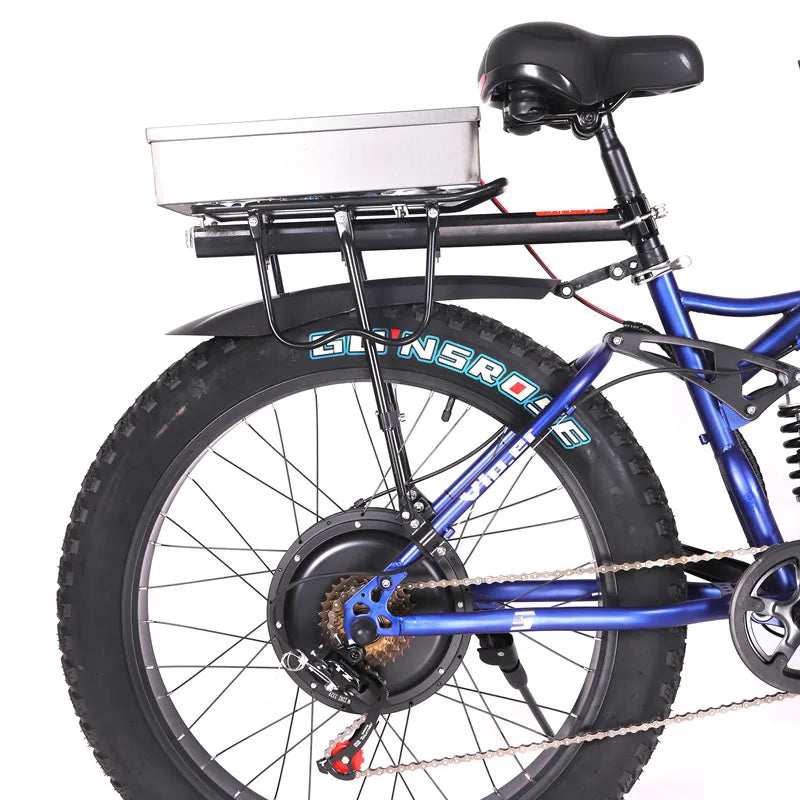 Electric Bicycle , Fat tire, Front and Rear, Double Drive, Mountain Bike
