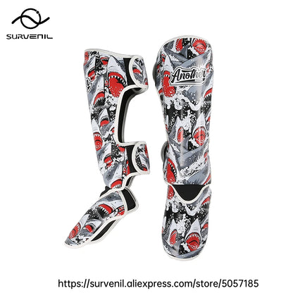 Shin Guards Kickboxing Muay Thai Leg Instep Protection Pads