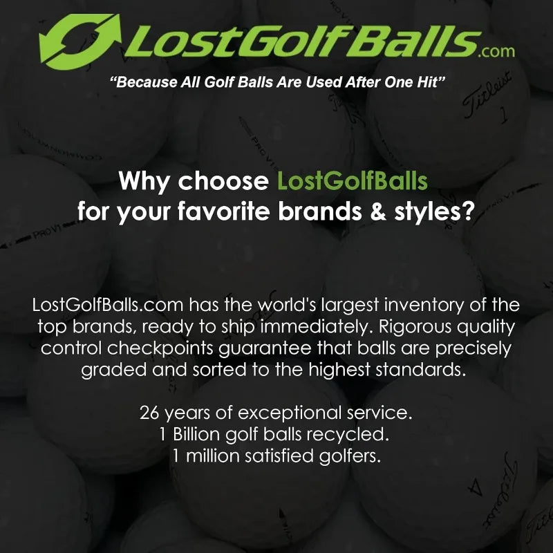 Lost Golf Balls Recycled & Used Near Mint Condition