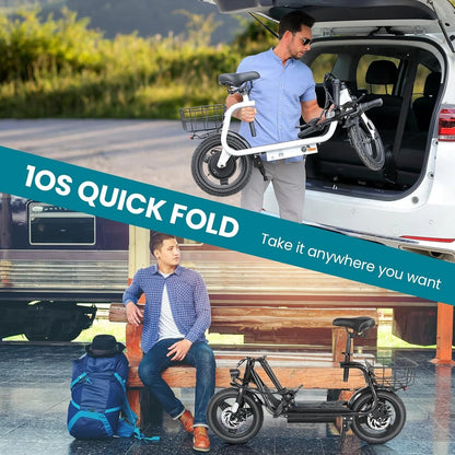 Electric Scooter , 20MPH Top Speed, 15Miles Range, with Seat