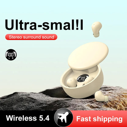 Wireless Bluetooth sleeping Headset Mini Invisible Earphones ,Waterproof