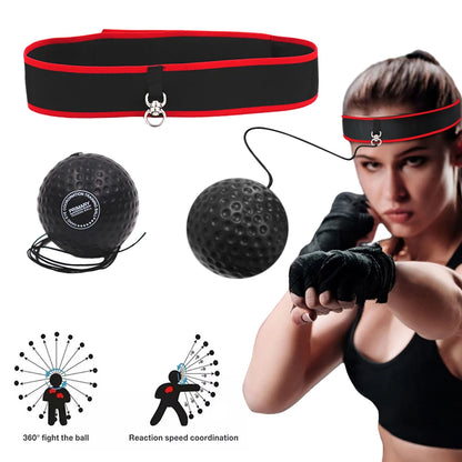 Boxing Training Ball Ultimate Reflex Ball Improve Speed with Adjustable Headband