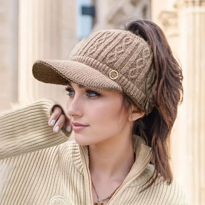 Warm Knitted Tennis Hat Breathable & Cozy